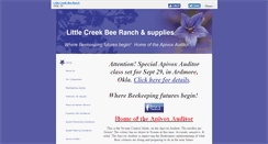 Desktop Screenshot of littlecreekbeeranch.com